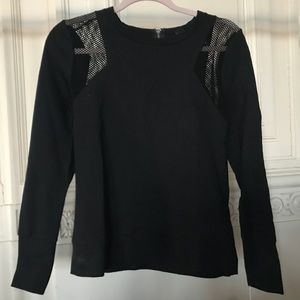 Banana Republic black zipper back top